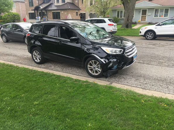 Ford Escape crash damage