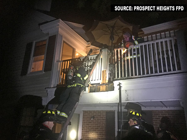 Prospect Heights Balcony Fire