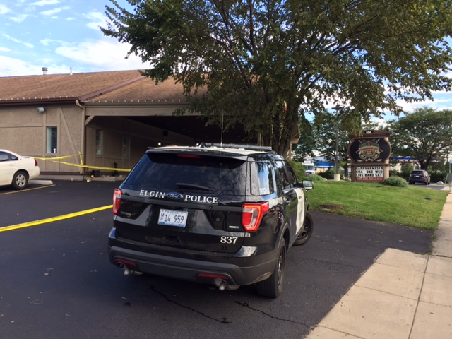 Elgin Police SUV at Crime Scene McClean Boulevard Elgin Police SUV at Crime Scene McClean Boulevard