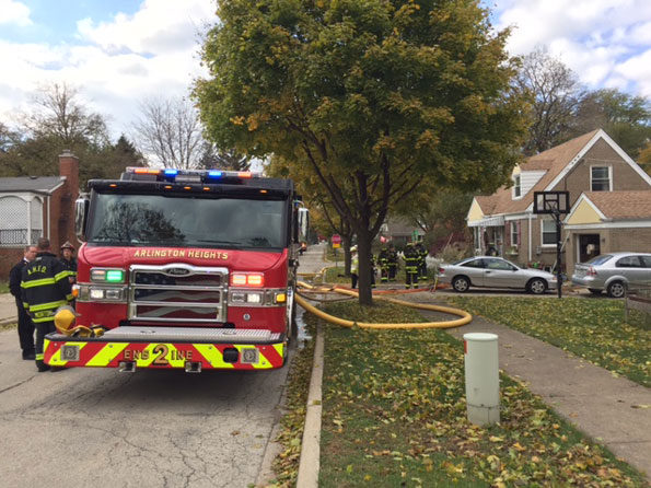 Arlington Heights garage fire