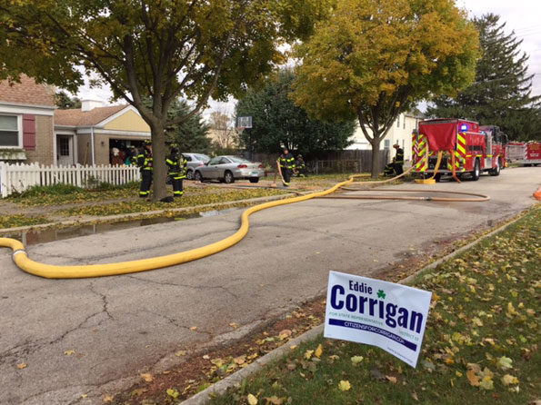 Arlington Heights garage fire