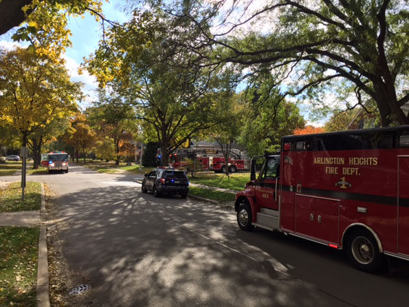 Arlington Heights garage fire