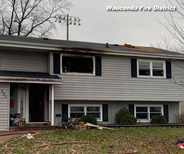 House Fire Wauconda Christmas December 25, 2018