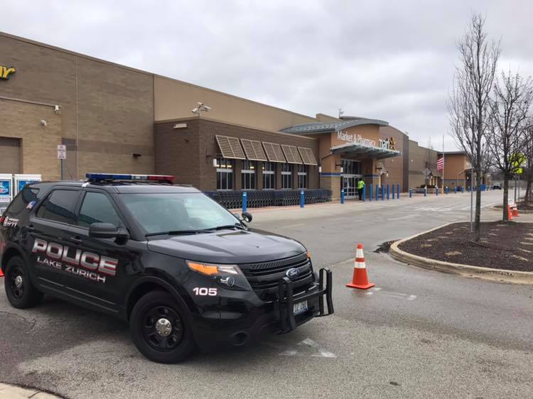 Lake Zurich Police Interceptor at Bomb Threat at Walmart