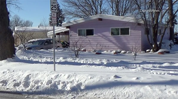 House where portable outdoor fireplace grill was used indoors