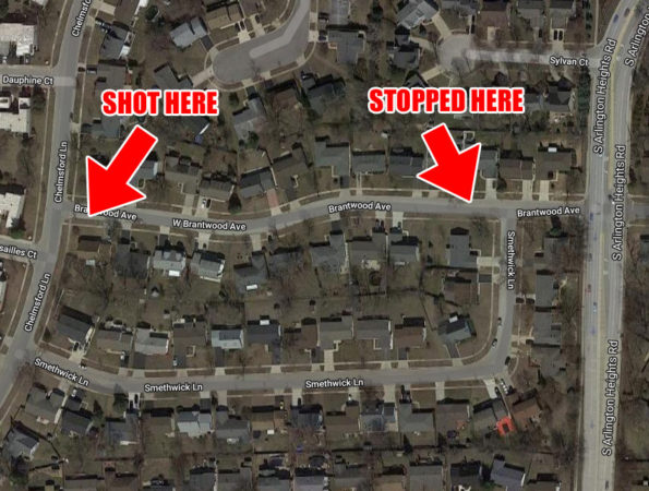 Shooting Map Brandtwood Ave Elk Grove Village