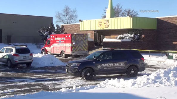 Wheeling Ambulance at snow collapse