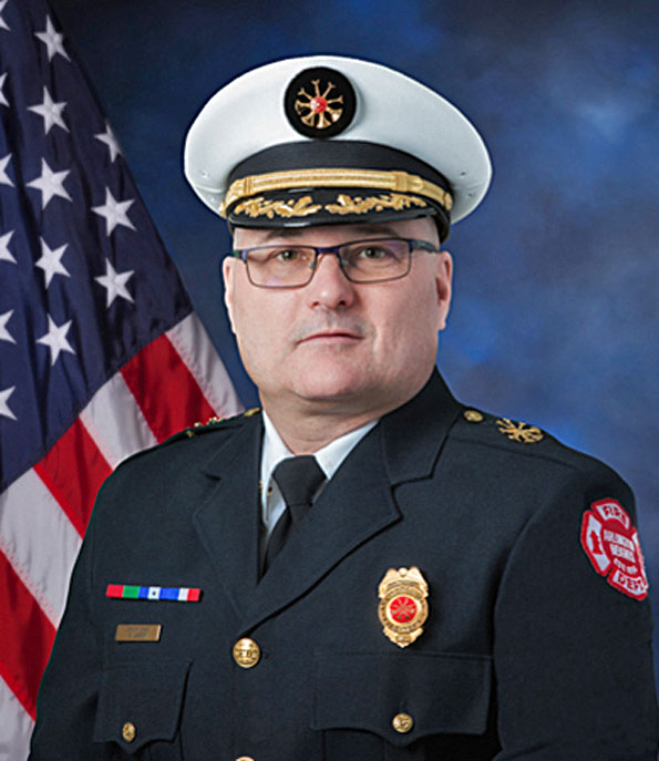 Fire Chief Andrew Larson, Arlington Heights Fire Department Fire Chief Andrew Larson, Arlington Heights Fire Department