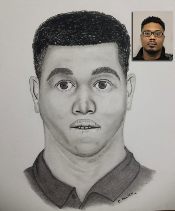 Thomas Gould suspect photo and sketch compared