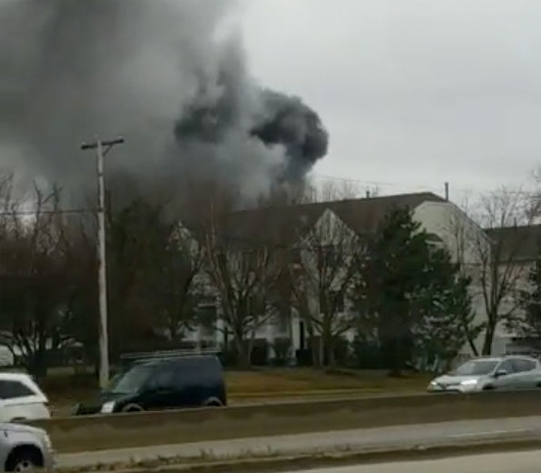 Townhouse Fire on Sienna Court, Wheeling