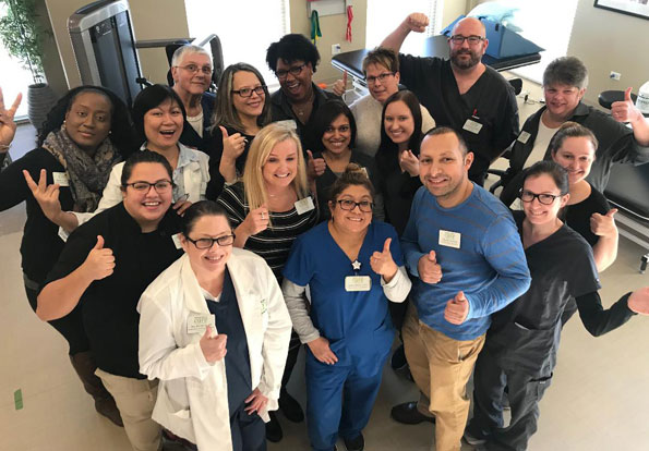 Transitional Care of Arlington Heights therapists, nurses and staff celebrate customer service and “Great Place to Work” distinctions