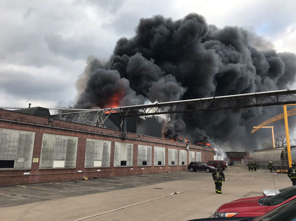 Factory Newly Weds Foods fire in Chicago