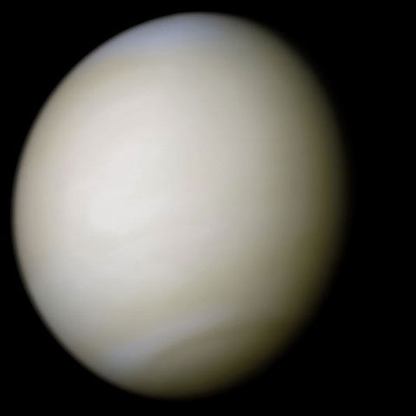 Venus Real Color Image from Mariner 10, February 5, 1974