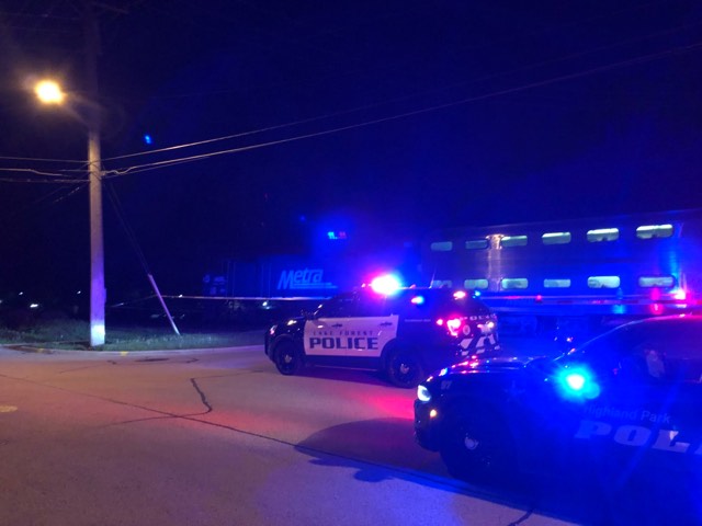 Metra train stopped for pedestrian hit in Highwood