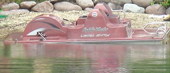 Capsized Paddle Wheeler Limited Edition paddle boat