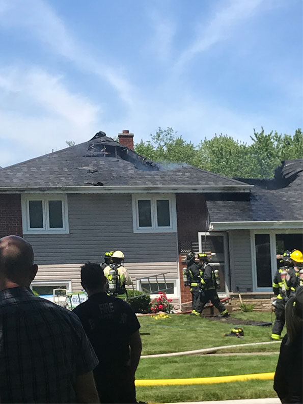 House Fire Green Lane in Mount Prospect Tuesday June 18, 2019