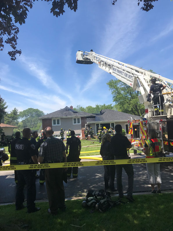 House Fire Green Lane in Mount Prospect Tuesday June 18, 2019