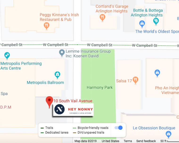 Hey Nonny Arlington Heights Map