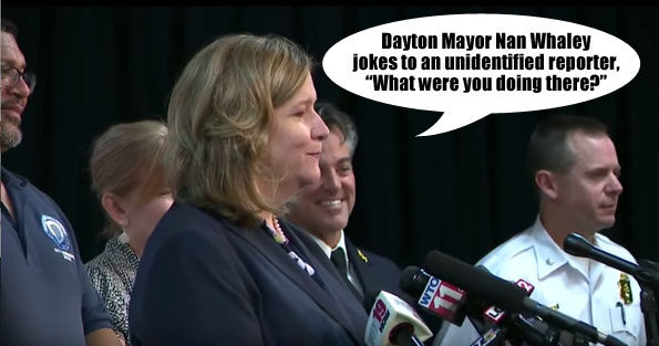 Nan Whaley jokes at mass shooting press conference August 4, 2019