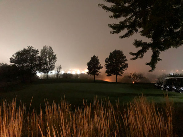 Fog at Nickol Knoll Arlington Heights Monday September 16, 2019