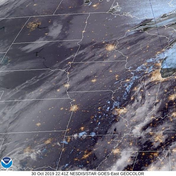 GOES-East GEOCOLOR Clouds Wednesday October 30 2019 at 5:41 PM
