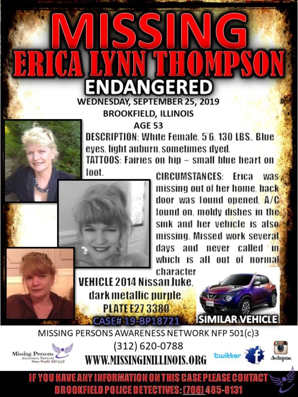 Erica Thompson Missing Poster