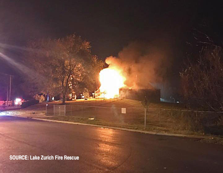 The Barn Paulus Park Fire -- fire scene at about 8:30 p.m. Saturday November 2, 2019