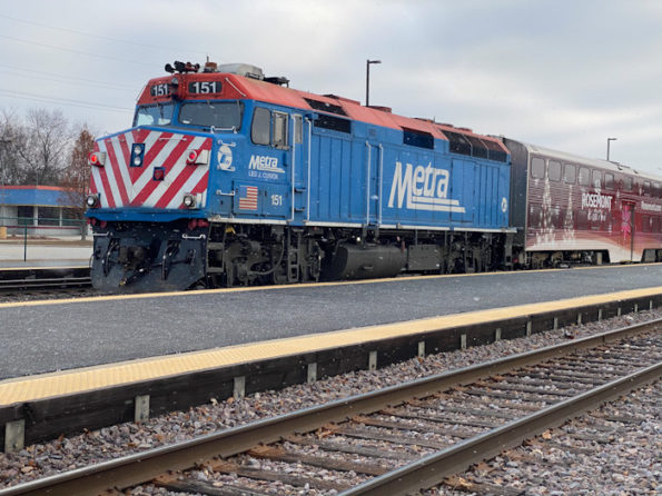 Metra Police fatal train vs pedestrian investigation at Arlington Park