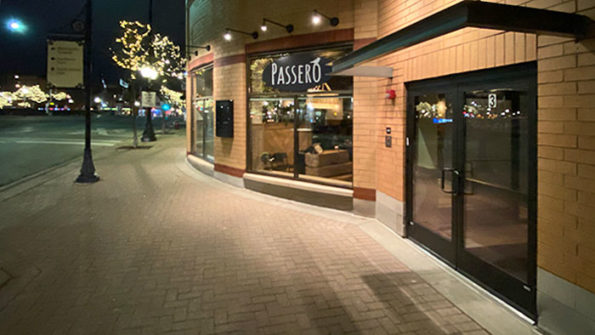 Passero, first night in new location in Arlington Heights December 12, 2019