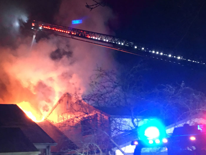 Townhouse fire on Smith Street Rolling Meadows Townhouse fire on Smith Street Rolling Meadows
