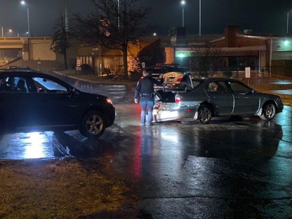 Suspected DUI crash at Arlington Heights Road and Elk Grove Township Drive