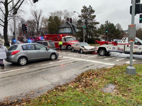 3-vehicle crash at Arlington Heights Rd and Euclid Ave Arlington Heights.