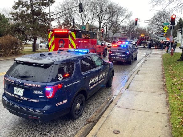 3-vehicle crash at Arlington Heights Rd and Euclid Ave Arlington Heights