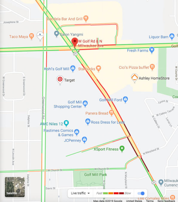 Niles Map Vehicle vs Pedestrian December 29, 2019