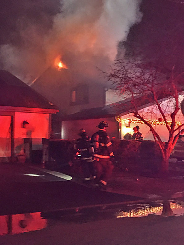 Townhouse fire on Smith Street Rolling Meadows