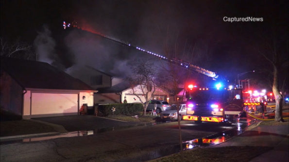 Townhouse fire on Smith Street in Rolling Meadows