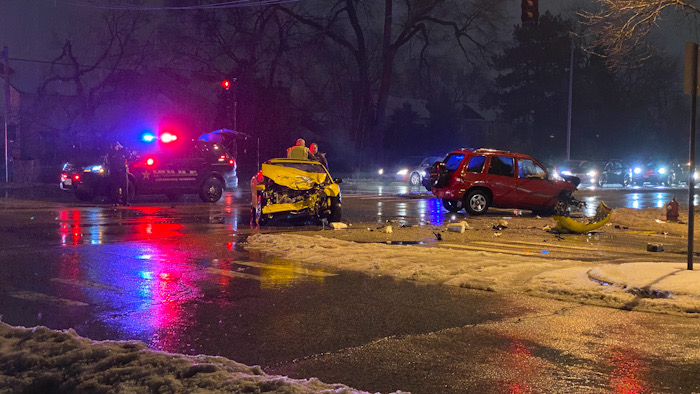 Head-on crash at Arlington Heights Road and Hintz Road