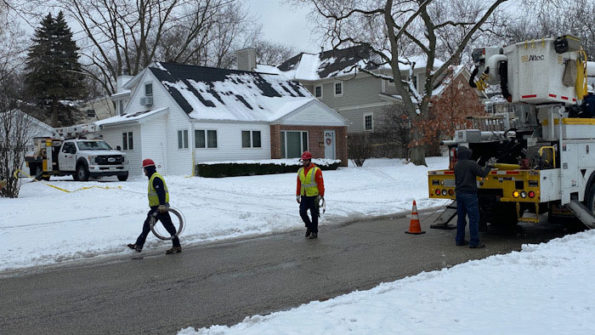 ComEd Wires Down, crews working in Arlington Heights