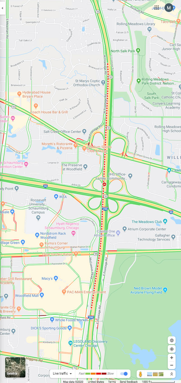 Southbound Route 53 closure January 15, 2020 at 7:00 p.m.