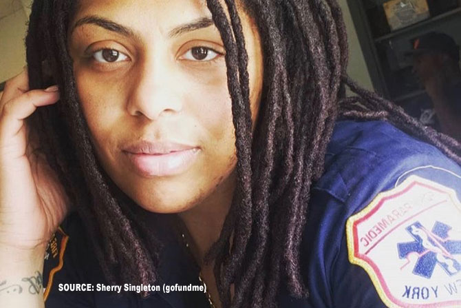 Christell Cadet FDNY paramedic (SOURCE: Sherry Singleton on gofundme)