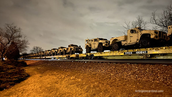 Oshkosh Defense Joint Light Tactical Vehicle (JLTV) or Light Combat Tactical All-Terrain Vehicle and JLTV Utility (UTL) military vehicles Arlington Heights