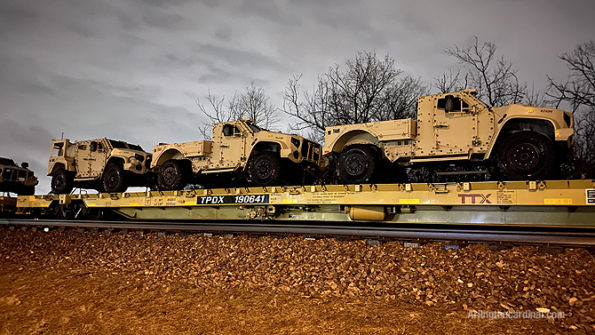 Oshkosh Defense Joint Light Tactical Vehicle (JLTV) or Light Combat Tactical All-Terrain Vehicle and JLTV Utility (UTL) military vehicles Arlington Heights