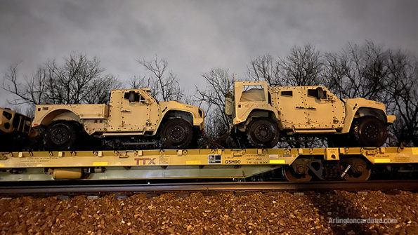 Oshkosh Defense Joint Light Tactical Vehicle (JLTV) or Light Combat Tactical All-Terrain Vehicle and JLTV Utility (UTL) military vehicles Arlington Heights