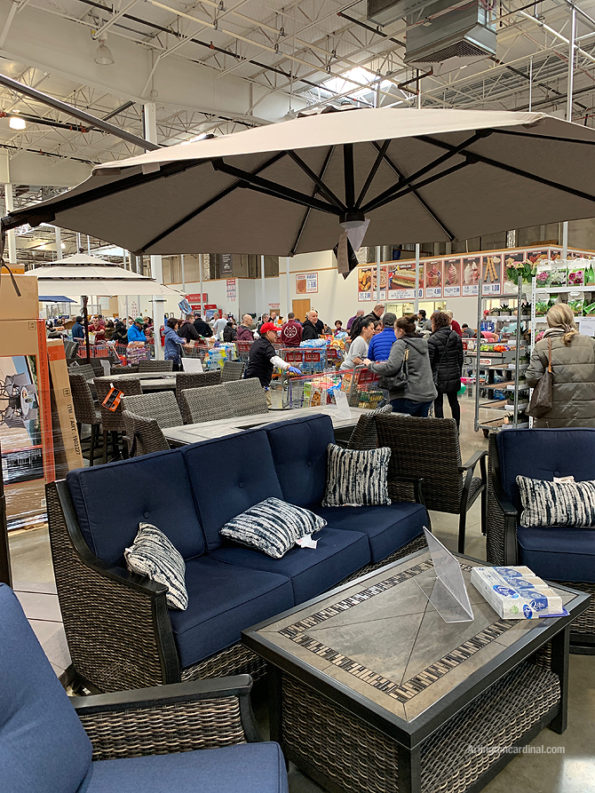 Large crowd at Mount Prospect Costco: Coronavirus pandemic panic buying on Friday, March 13, 2020