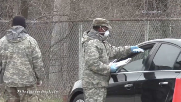 Infrared Forehead Scanner in use on Forest Preserve Drive in Chicago's Dunning neighborhood