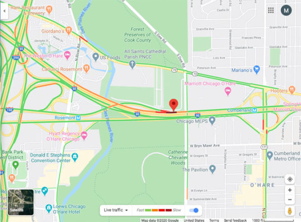 Multiple vehicle crash on westbound I-90 and I-190 Wednesday April 15, 2020