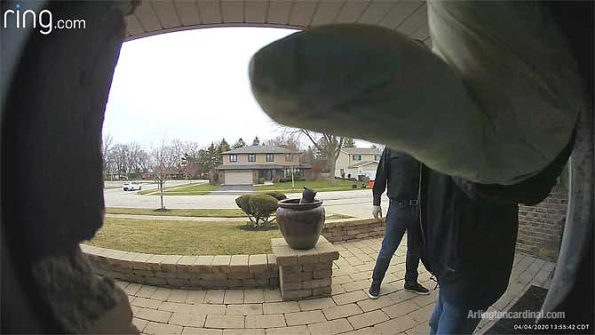 Glove on Ring camera while waiting at door (SOURCE: Ring.com)