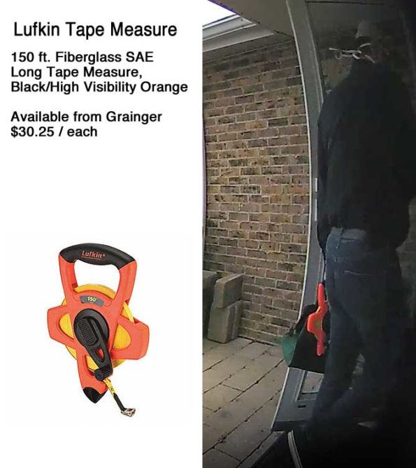 Offender with Crescent Lufkin 150ft tape measure