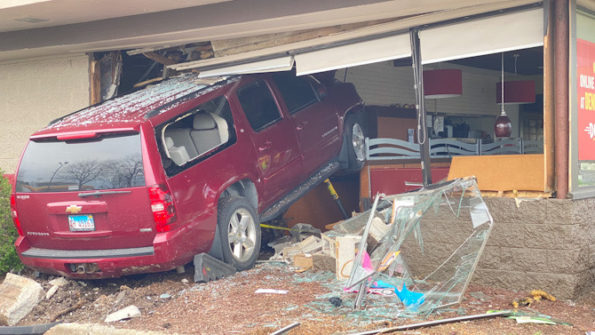 Driver of Chevy Suburban crashes into Denny’s Arlington Heights