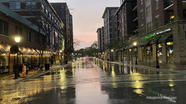 Arlington Heights downtown streets, such as Campbell Street near Vail Avenue, looking clean and clear after upgraded storm sewer construction last year